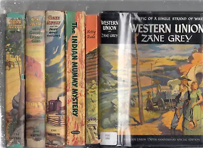 Lot Of 6 Children's Books/westerns/gene Autry Zane Grey/vintage • $24.95