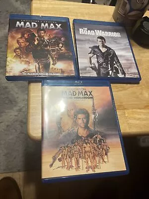 MAD MAX Original Trilogy Lot Blu Ray Thunderdome Road Warrior Mel Gibson • $17.99