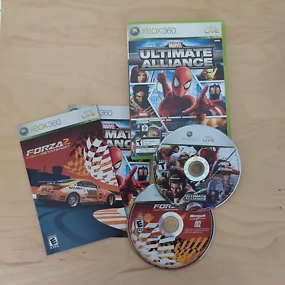 Marvel: Ultimate Alliance / Forza Motorsport 2 Microsoft Xbox 360 COMPLETE CIB  • $11.49