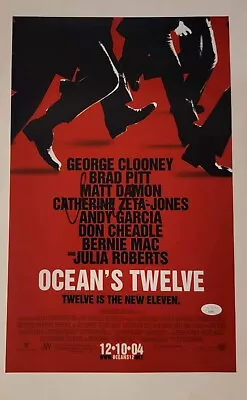 Matt Damon REAL Hand SIGNED 11x17 Ocean's Twelve Movie Poster JSA COA • $129.99