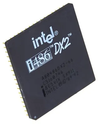 Processor Intel I486 DX2 66Mhz SX911 Socket 168 A80486DX2-66 • $140.44