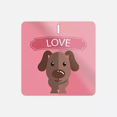 I Love Dog Animal Romantic Slogan Vinyl Sticker Decal • $2.75