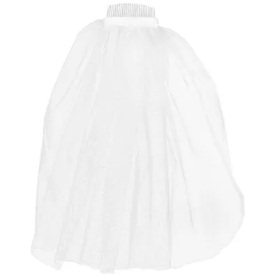 Short Tulle Bridal Veil With Comb & Pearls • $8.63