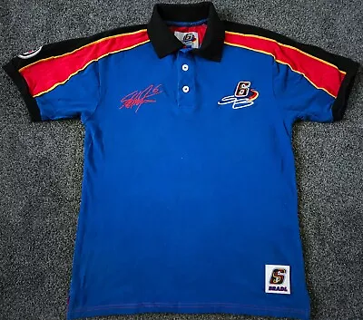 2012 / 2013 / 2014 LCR Honda MotoGP Stefan Bradl SB6 Polo Shirt Small Blue / Red • £15