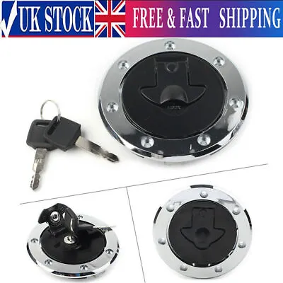 For Kawasaki Ninja ZX7R ZX-6R ZX-9R Fuel Gas Tank Cap Cover Key Set Aluminum+ABS • £15.04