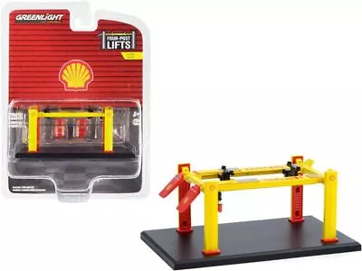 1:64 Adjustable 4-Post Hoist -- Shell Oil -- Greenlight • $20.99