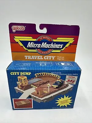 Vintage Micro Machines Travel City Dump 1988 Galoob With Car New • $29.99