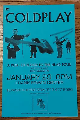 COLDPLAY - 2003 A Rush Of Blood To The Head Tour Poster Handbill 11x17  RARE • $33.97