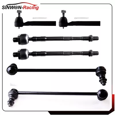 $59.99 • Buy 6pc Inner &Outer Tie Rod Front Steering Parts Sway Bar For 2005-07 Nissan Murano