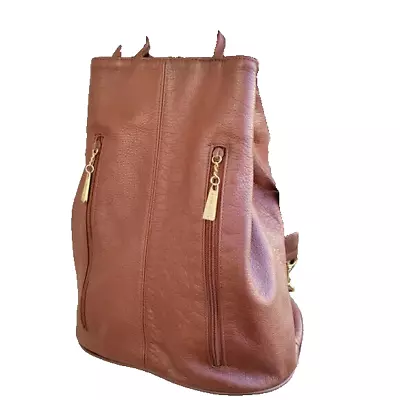 Jeanne Benet Vintage Leather Backpack Handbag • $50