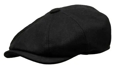 ROOSTER Wool Newsboy Gatsby Cap Ivy Golf Hat Men Cabbie Driving Black Brown • $19.99