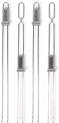 Premium Barbecue Metal Skewers For Kabobs With Quick Release - Double Pronged S • $29.61