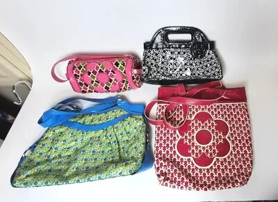 Vera Bradley Frill Lot Of 4  Purses / Totes - Craft Or Repair & Parts 2A • $17.99