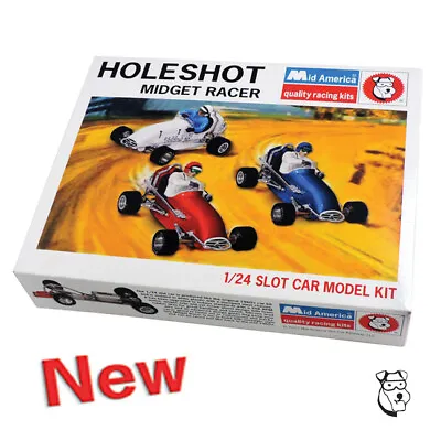 1/24 HOLESHOT MIDGET Slot Car Model Kit - Mid America #2213 (Monogram Revell) • $99.99