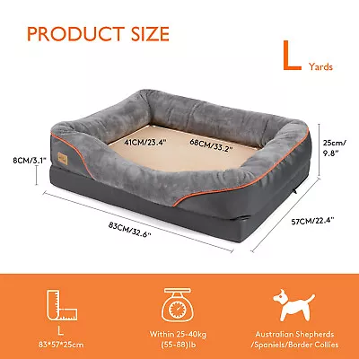 Super Soft Extra Large Dog Bed Orthopedic Foam Pet Bed Fr Medium Large Jumbo Dog • $48.95