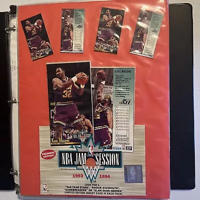 1993-94 Fleer NBA Jam Session 240 Card Set W/ All 32 Inserts Cards A Master Set • $199.95