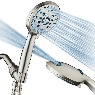 AquaCare AS-SEEN-ON-TV High Pressure 8-mode Handheld Shower Head With 2 Brackets • $44.99