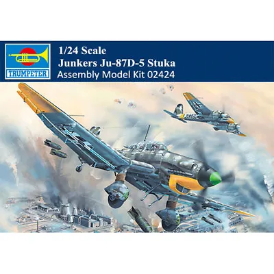 Trumpeter German Junkers 02424 1/24  Ju-87D-5 Stuka Aircraft Assembly Model Kit • $128.99