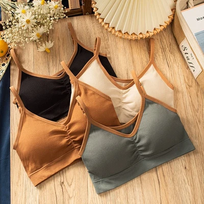 Seamless Tube Tops Strapless Color Matching Bra Fashion Wrap Chest  Women Girls • £5.84