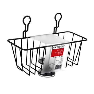 Suction Cup Metal Caddy Storage Rack Shelf Holder Tray Basket Shower Bathroom • $19.95