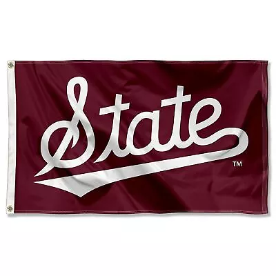 Mississippi State Bulldogs Script Logo Flag Large 3x5 • $31.95