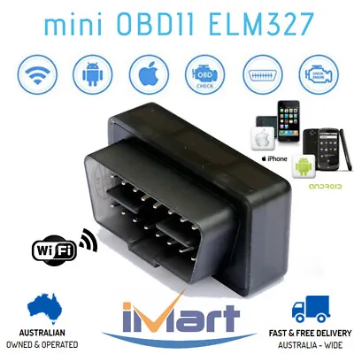 £22.74 • Buy Mini ELM327 OBD2 WiFi Car Diagnostic Scanner Tool IPhone Android For MITSUBISHI