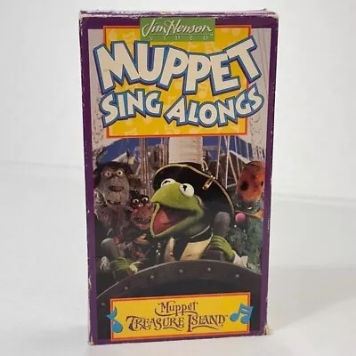 Jim Henson Muppet Sing Alongs Muppet Treasure Island VHS 1996 HTF VTG Collectibl • $26