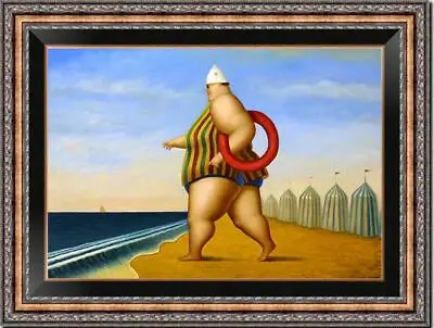 $199 • Buy Hand-painted Oil Painting Reproduction Of Fernando Botero Girl On Canvas 24 X36 