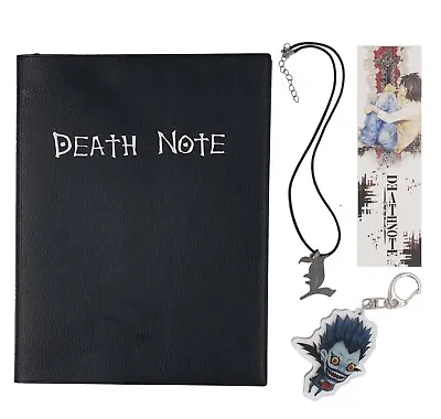 Anime Death Note Cosplay Notebook With Feather Pen Necklace And Keychain • $12.99