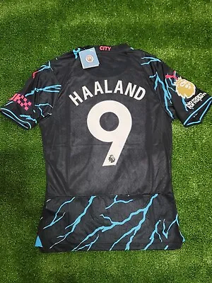 Erling Haaland Haaland #9 Manchester City 23/24 Third Kit Player Version Jersey • $76.46