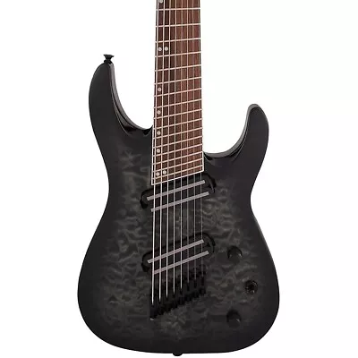 Jackson X Soloist Arch Top SLATX8Q MS 8-String Multi-Scale Guitar T Black Burst • $1049.99