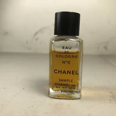 Vintage CHANEL NO. 5 Mini EDT Splash Miniature Sample Eau De Toilette 1/4 Oz • $19.99