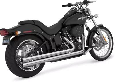 Vance & Hines Big Shots Long Chrome Exhaust Harley 86-11 Softail FLSTN FXST • $849.99