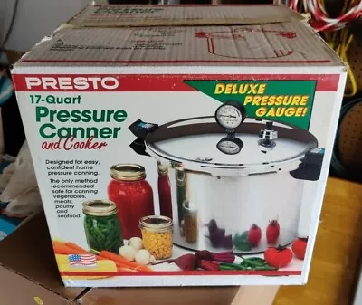 Presto 17 Quart Deluxe Pressure Canner And Cooker Vintage Model Presto 01750 • $59.99