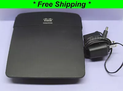 Linksys Cisco E1200 N300 Mbps 4-Port 10/100 Wireless WIFI Router With Adapter • $14.95