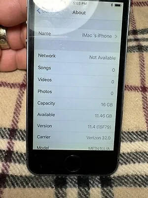 Apple IPhone 5s 16GB Black (Verizon) A1533 Fast Ship GSM Good Used • $19