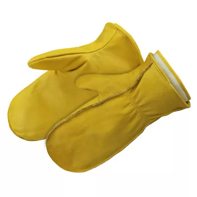 G-TUF Water Resistant Soft Genuine Top Grain Cowhide Leather Chopper Mittens • $24.87