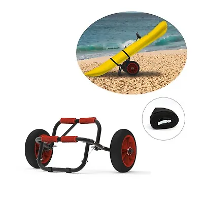 Foldable Durable Kayak Canoe Boat Carrier Cart Trailer Trolley Dolly Sand Wheels • $41.96