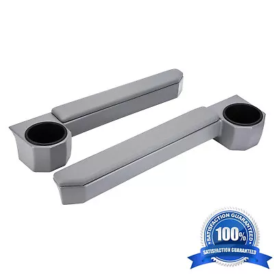 Pair RH & LH Door Armrest Cup Holder Grey For Toyota Land Cruiser 70 Series • $79.99