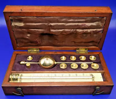 Antique Late Victorian Sikes Hydrometer By Loftus  London. Complete Set • $111.92