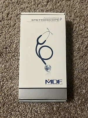 MDF Acoustica  Lightweight Stethoscope - MDF 747XP Black Out *BRAND NEW* • $29.99