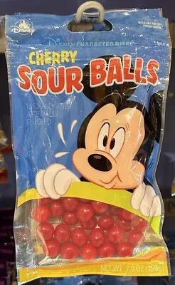 Disney Parks Candy Mickey Mouse Cherry Sour Balls 7 OZ NEW SEALED • $13.99