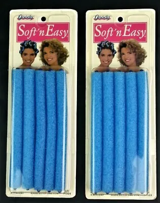 Vintage Goody Soft N Easy Hair Rollers 1991 Blue Sealed Movie Or TV Prop • $13.34