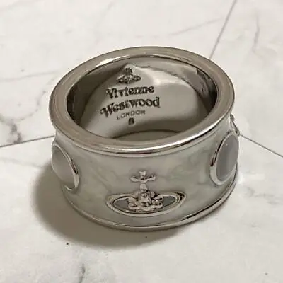 Vivienne Westwood Ring Size 6.5-7 King Silver And Ivory NO BOX [EJ208 • $113.92