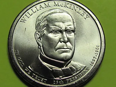 $5.95 • Buy 2013 P - William McKinley Presidential Golden Dollar Coin
