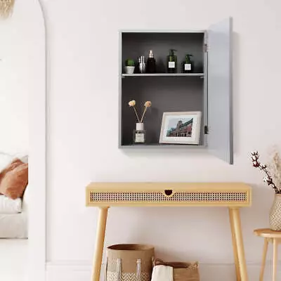 Mirror Cabinet With Wall Mounted For Bathroom Kitchen Grey • $99.95