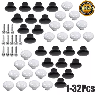£10.44 • Buy Ceramic Door Knobs Cupboard Cabinet Drawer Round Furniture Kitchen Pull Handle