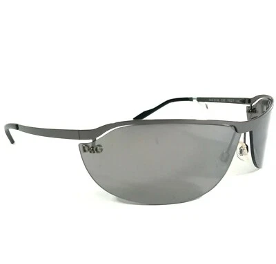 $326.83 • Buy Dolce & Gabbana Sunglasses D&G 2126 C52 Gray Wrap Frames With Gray Lenses