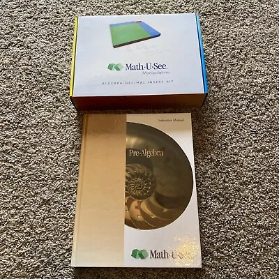 Math U See Pre-Algebra Instruction Manual And Manipulatives Kit • $30