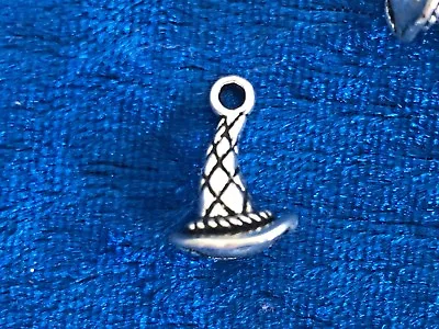 Tibetan Alloy Witch Hat 2 Choices Antique Silver Charms  Halloween Wicca       • £3.50